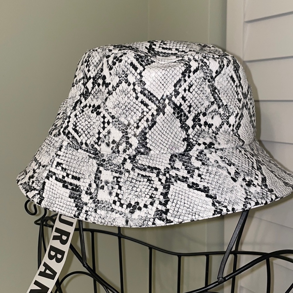 Urban Outfitters Snakeskin Bucket Hat